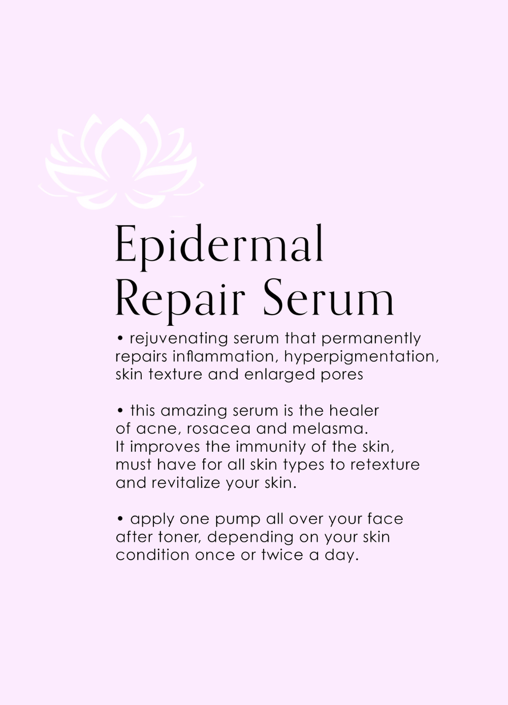 Epidermal_Repair_Serum Spalina Skincare