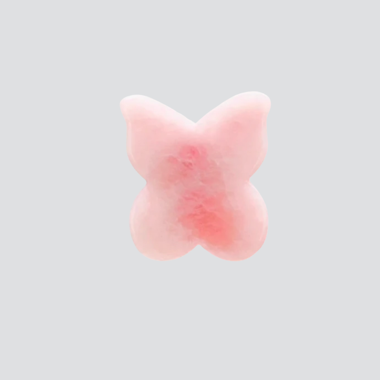 Rose Quartz Butterfly Gua Sha – Spalina Skincare