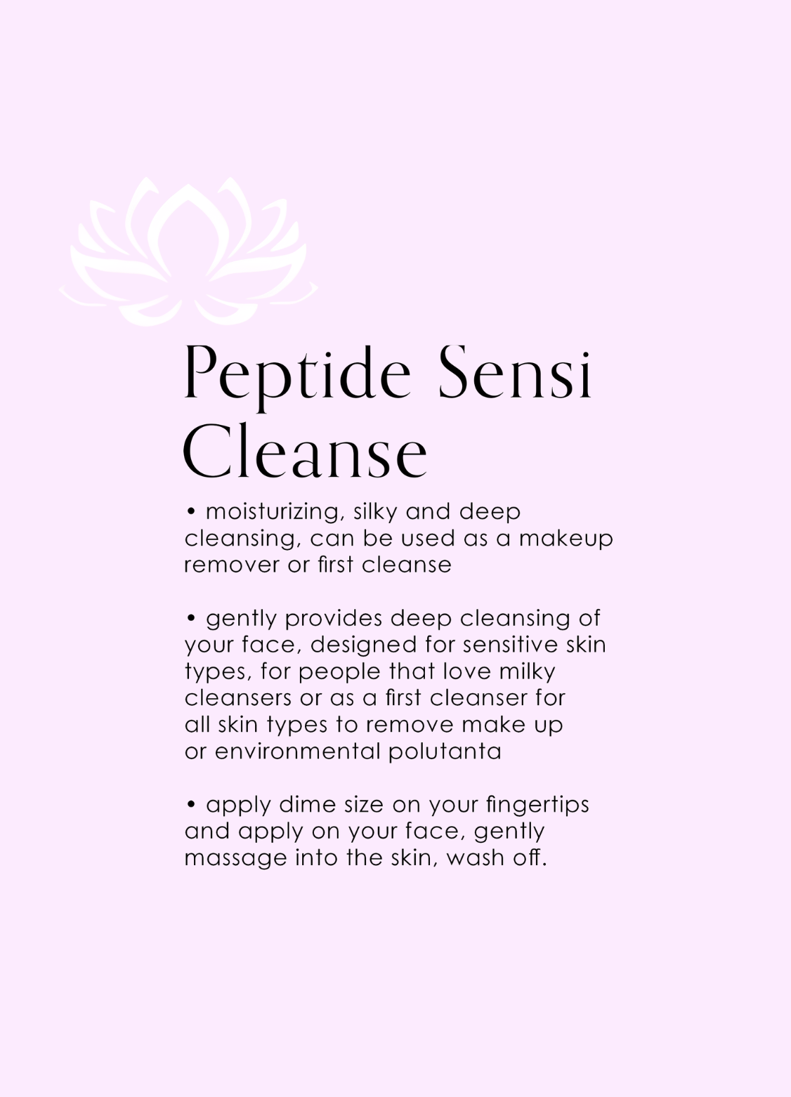 Peptide Sensi Cleanse