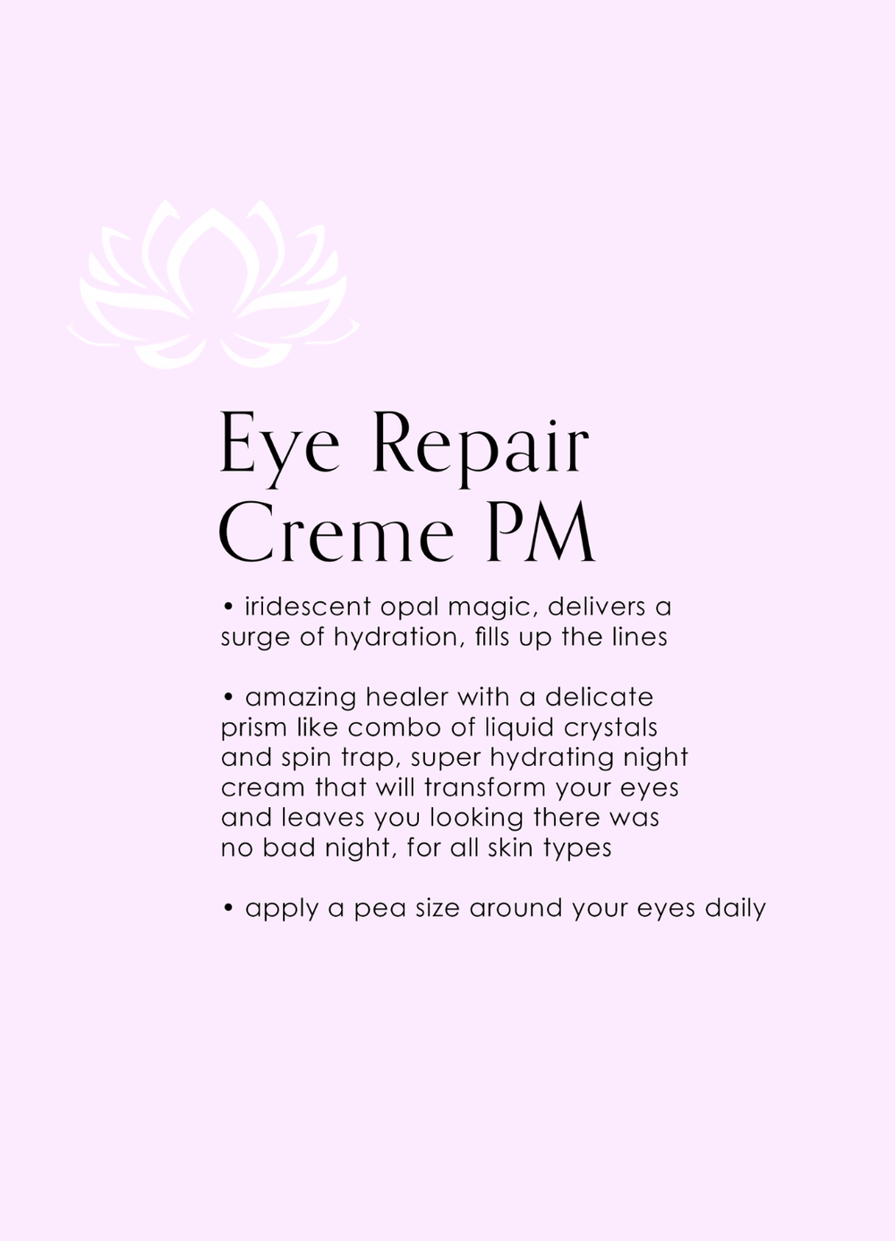 Eye Repair Cream PM