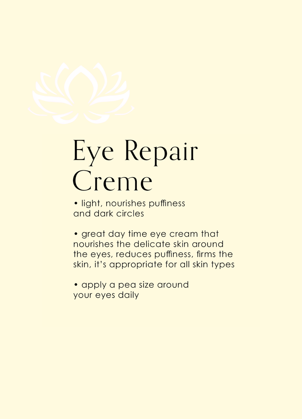 Eye Repair Cream