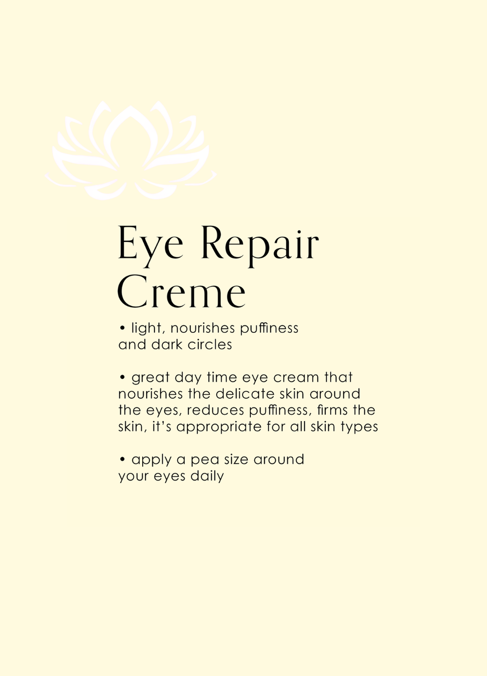 Eye_Repair_Creme Spalina Skincare Online