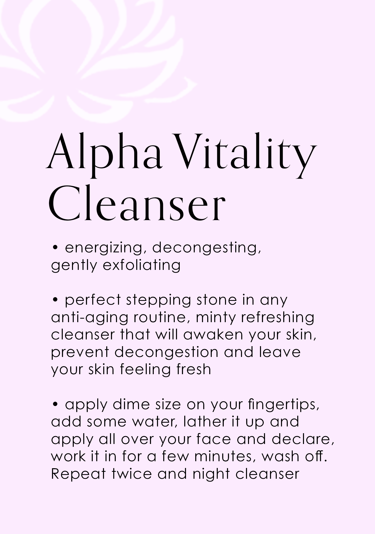 Spalina_Skincare Alpha Vitality Cleanser