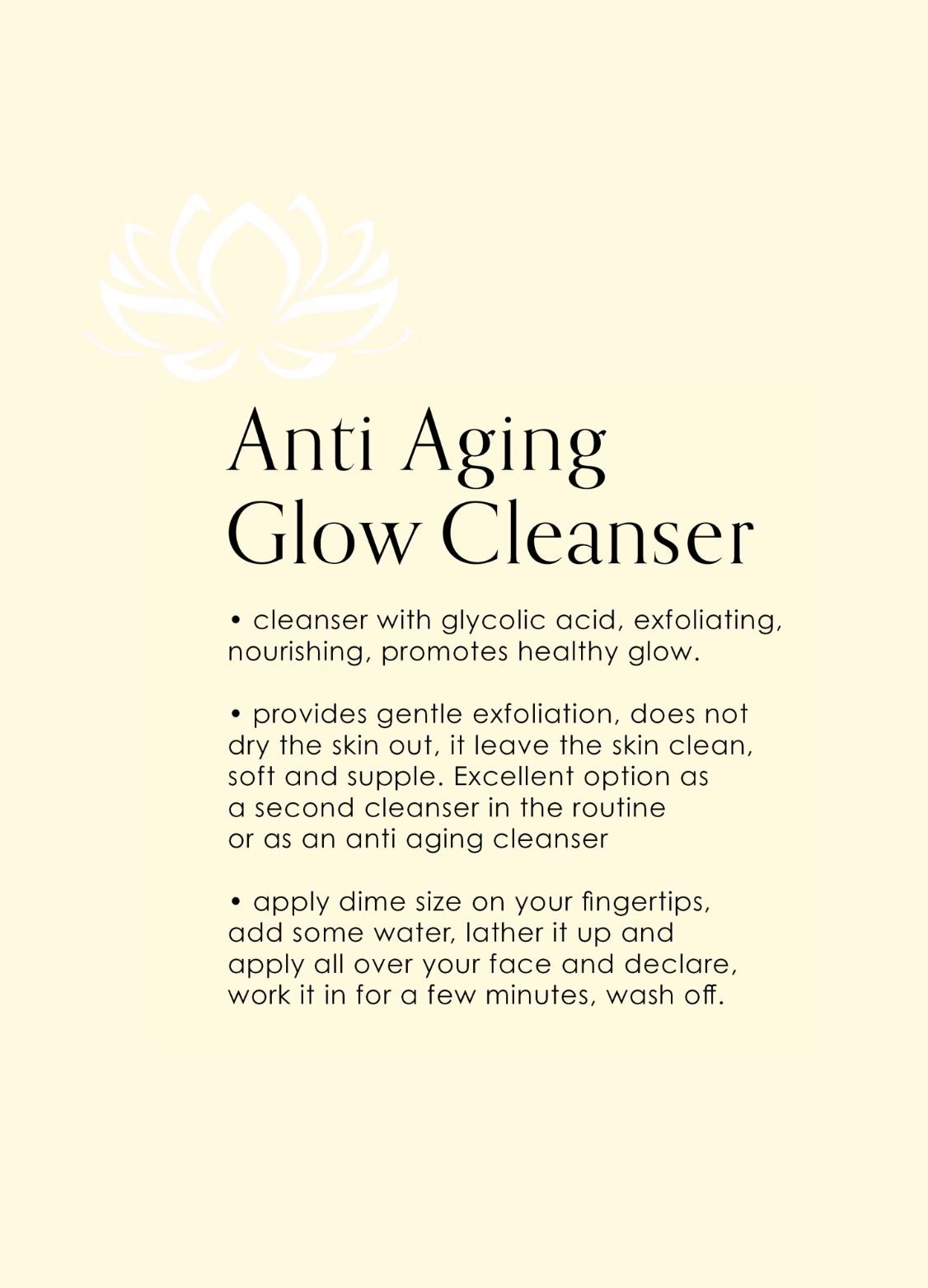 Anti Aging Glow Cleanser