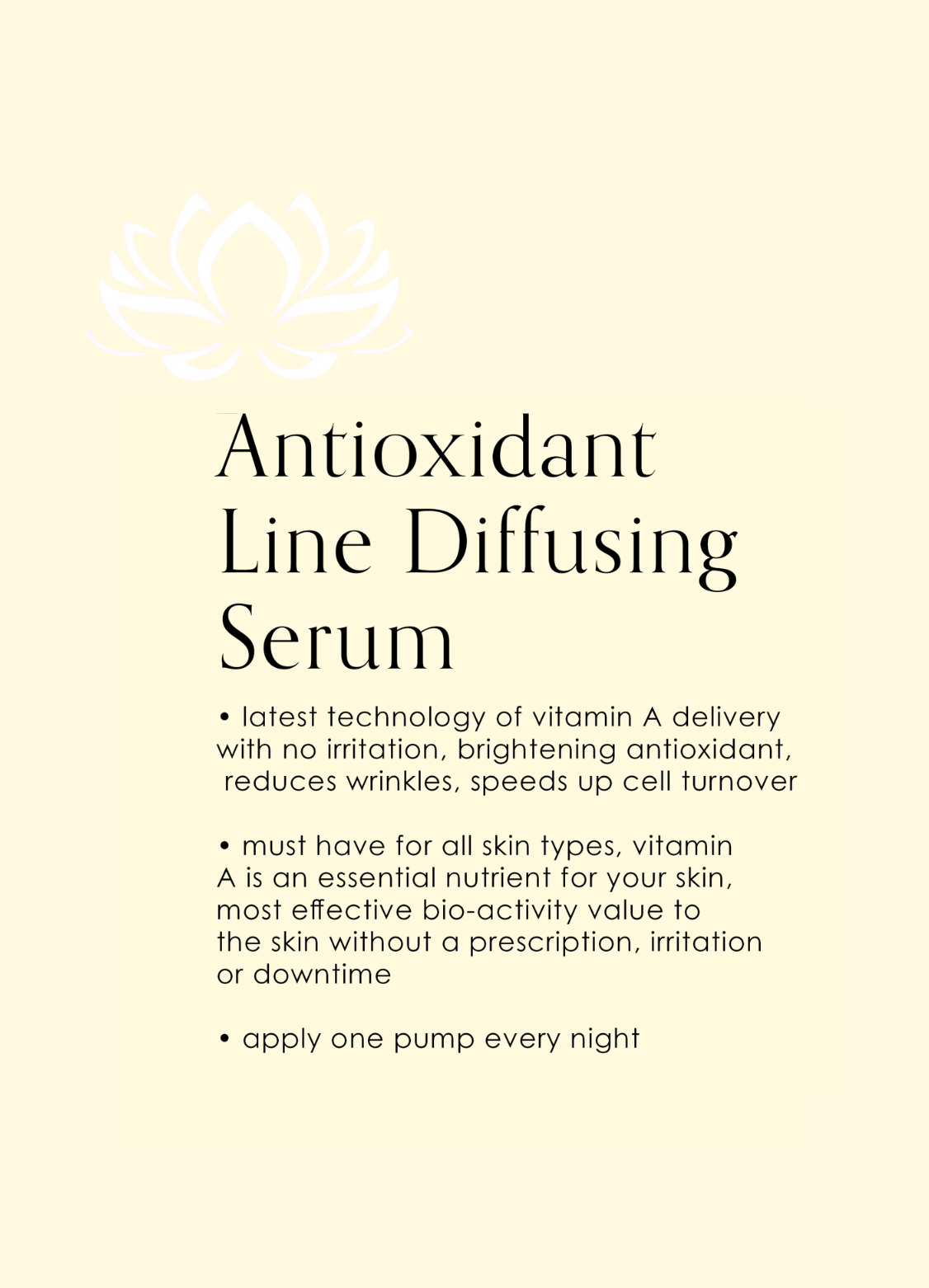 Antioxidant Line Diffusing Serum