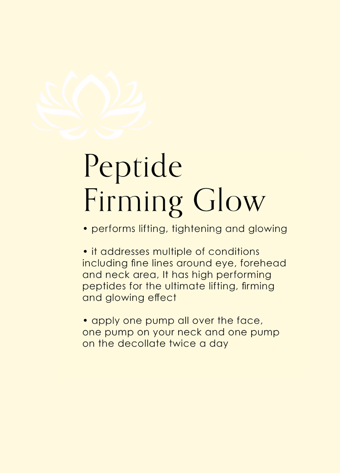Peptide Firming Glow