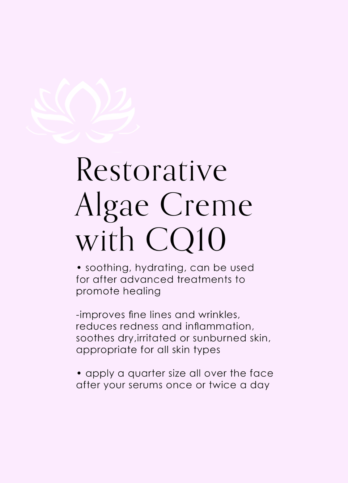 Restorative Algea Creme with CQ10